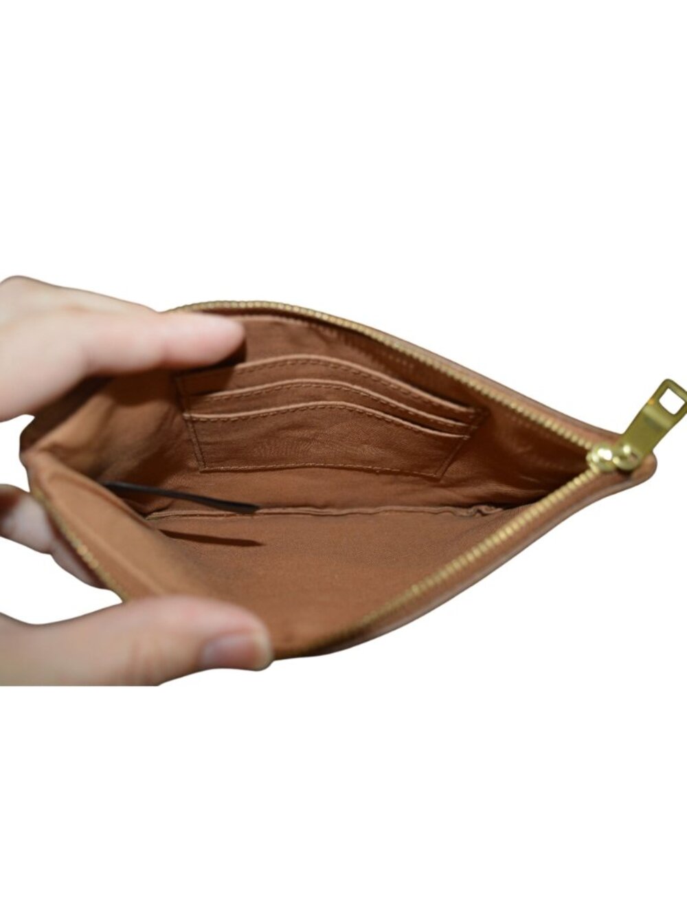 Fossil Emma Wristlet Cowhide Leather Feather Design Bohemian Missing Wrist Strap - Picture 4 of 5